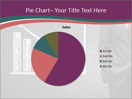 Concrete Wall With Man Standing Next To Growth Chart: A Visual Representation Of Progress. Google Slides Theme - Slide 36