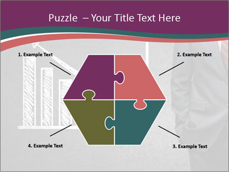 Concrete Wall With Man Standing Next To Growth Chart: A Visual Representation Of Progress. Google Slides Theme - Slide 40