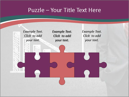 Concrete Wall With Man Standing Next To Growth Chart: A Visual Representation Of Progress. Google Slides Theme - Slide 42