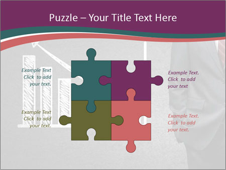 Concrete Wall With Man Standing Next To Growth Chart: A Visual Representation Of Progress. Google Slides Theme - Slide 43