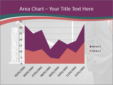 Concrete Wall With Man Standing Next To Growth Chart: A Visual Representation Of Progress. Google Slides Theme - Slide 53