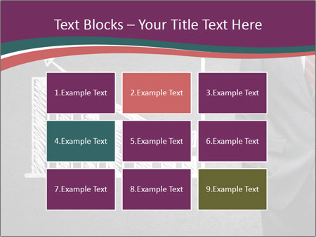 Concrete Wall With Man Standing Next To Growth Chart: A Visual Representation Of Progress. Google Slides Theme - Slide 68