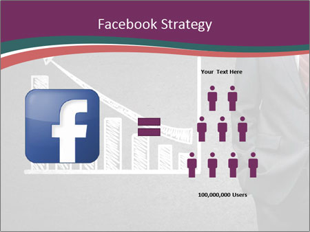 Concrete Wall With Man Standing Next To Growth Chart: A Visual Representation Of Progress. Google Slides Theme - Slide 7