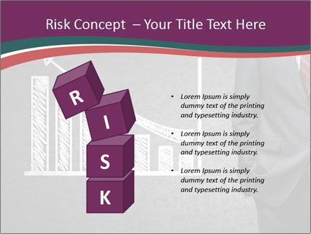 Concrete Wall With Man Standing Next To Growth Chart: A Visual Representation Of Progress. Google Slides Theme - Slide 81