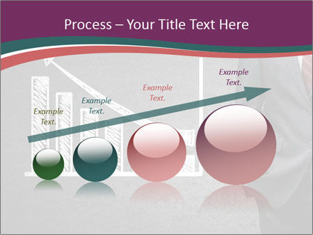 Concrete Wall With Man Standing Next To Growth Chart: A Visual Representation Of Progress. Google Slides Theme - Slide 87