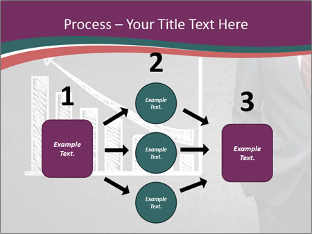 Concrete Wall With Man Standing Next To Growth Chart: A Visual Representation Of Progress. Google Slides Theme - Slide 92
