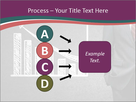 Concrete Wall With Man Standing Next To Growth Chart: A Visual Representation Of Progress. Google Slides Theme - Slide 94