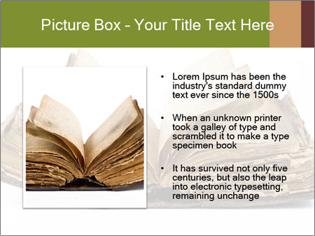Isolated White Background Old Book - Vintage And Classic Design. Google Slides Theme - Slide 13