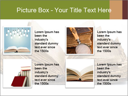 Isolated White Background Old Book - Vintage And Classic Design. Google Slides Theme - Slide 14