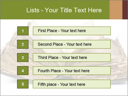 Isolated White Background Old Book - Vintage And Classic Design. Google Slides Theme - Slide 3