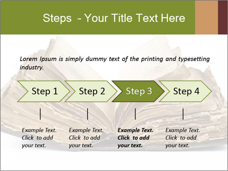 Isolated White Background Old Book - Vintage And Classic Design. Google Slides Theme - Slide 4