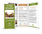 Isolated White Background Old Book - Vintage And Classic Design. Brochure Template