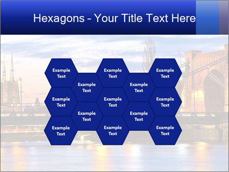 Dusk In Wroclaw: Grunwaldzki Bridge And Cathedral Amongst The Most Iconic Buildings Google Slides Theme - Slide 44