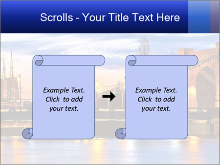 Dusk In Wroclaw: Grunwaldzki Bridge And Cathedral Amongst The Most Iconic Buildings Google Slides Theme - Slide 74