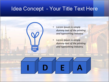 Dusk In Wroclaw: Grunwaldzki Bridge And Cathedral Amongst The Most Iconic Buildings Google Slides Theme - Slide 80