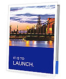 Dusk In Wroclaw: Grunwaldzki Bridge And Cathedral Amongst The Most Iconic Buildings Presentation Folder