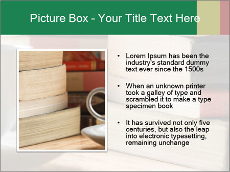 Table Stacked With Read Books - Organized Book Pile After Reading Session Google Slides Theme - Slide 13