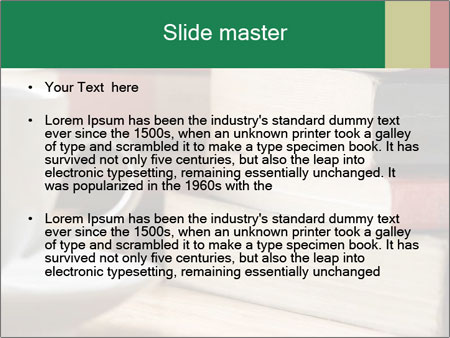 Table Stacked With Read Books - Organized Book Pile After Reading Session Google Slides Theme - Slide 2