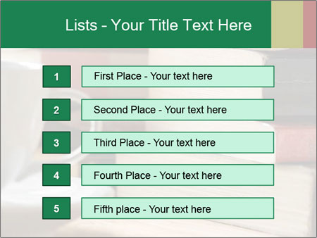 Table Stacked With Read Books - Organized Book Pile After Reading Session Google Slides Theme - Slide 3