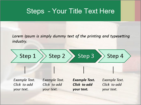 Table Stacked With Read Books - Organized Book Pile After Reading Session Google Slides Theme - Slide 4