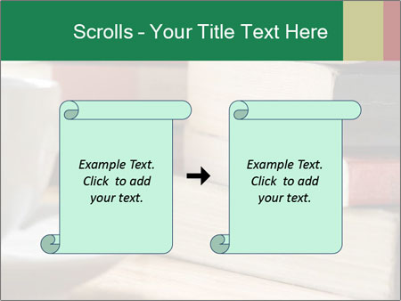 Table Stacked With Read Books - Organized Book Pile After Reading Session Google Slides Theme - Slide 74