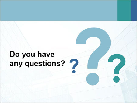 A blue glass building powerpoint presentation Google Slides Theme - Slide 96