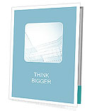 A blue glass building powerpoint presentation Presentation Folder