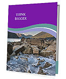 Cheakamus Lake Shoreline Featuring Icy Formations And Mountainous Backdrop. Presentation Folder