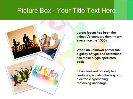 Vector Illustration Of People Jumping In Style - Creative And Modern Design Google Slides Theme - Slide 23