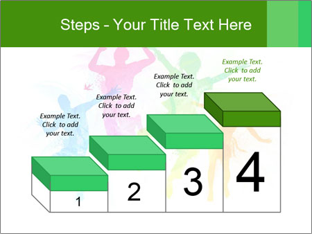 Vector Illustration Of People Jumping In Style - Creative And Modern Design Google Slides Theme - Slide 64