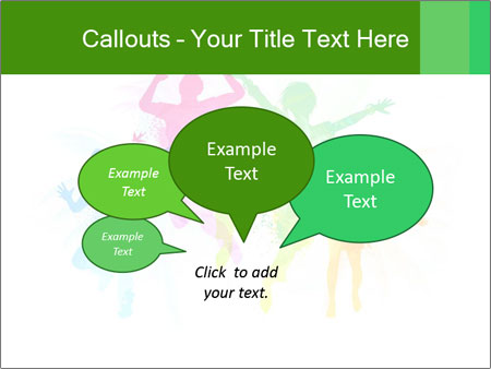 Vector Illustration Of People Jumping In Style - Creative And Modern Design Google Slides Theme - Slide 73