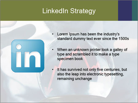 A man holding a glass ball with a red arrow on it Google Slides Theme - Slide 12