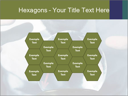 A man holding a glass ball with a red arrow on it Google Slides Theme - Slide 44