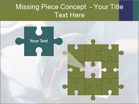 A man holding a glass ball with a red arrow on it Google Slides Theme - Slide 45