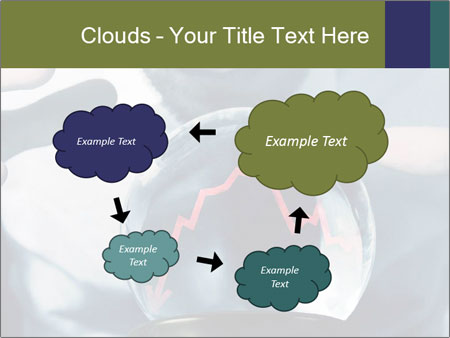 A man holding a glass ball with a red arrow on it Google Slides Theme - Slide 72