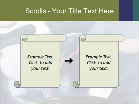 A man holding a glass ball with a red arrow on it Google Slides Theme - Slide 74