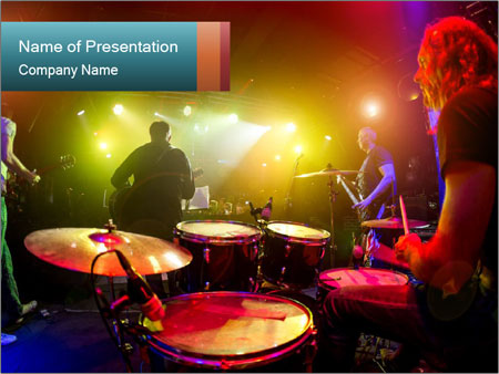 Exceptional Musical Performance With Captivating Drummer In The Spotlight. Google Slides Theme