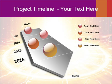 Fantastic Teleport: Abstract Background With Big Bright Circles Of Orange Light - Great For Design Projects! Google Slides Theme - Slide 26