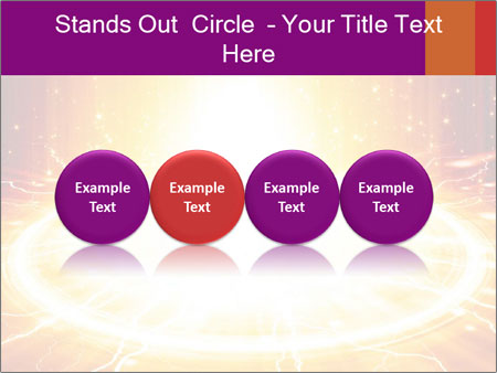 Fantastic Teleport: Abstract Background With Big Bright Circles Of Orange Light - Great For Design Projects! Google Slides Theme - Slide 76