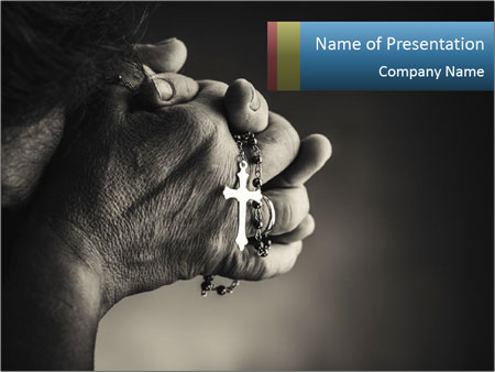 Using A Rosary For Prayer: A Guide On How To Pray With A Rosary Beads. Google Slides Theme