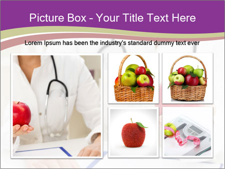 Hand Of Female Doctor Holding A Red Apple In Close-Up View. Google Slides Theme - Slide 19