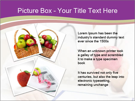 Hand Of Female Doctor Holding A Red Apple In Close-Up View. Google Slides Theme - Slide 23