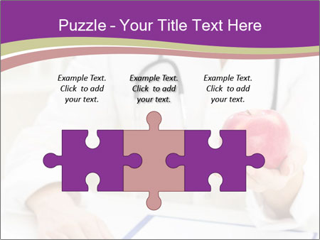 Hand Of Female Doctor Holding A Red Apple In Close-Up View. Google Slides Theme - Slide 42