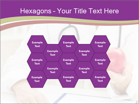 Hand Of Female Doctor Holding A Red Apple In Close-Up View. Google Slides Theme - Slide 44