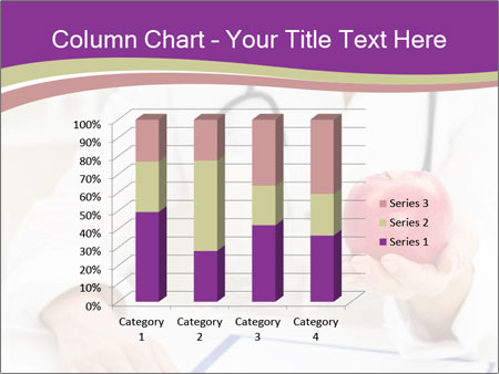 Hand Of Female Doctor Holding A Red Apple In Close-Up View. Google Slides Theme - Slide 50