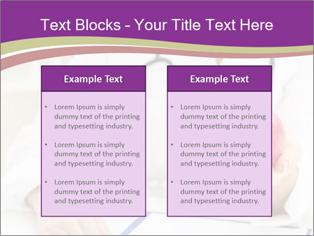Hand Of Female Doctor Holding A Red Apple In Close-Up View. Google Slides Theme - Slide 57
