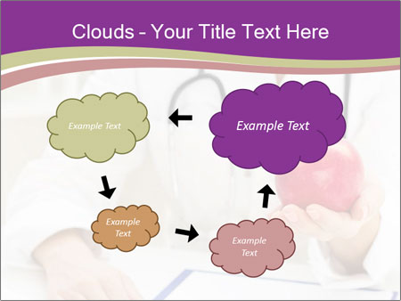Hand Of Female Doctor Holding A Red Apple In Close-Up View. Google Slides Theme - Slide 72