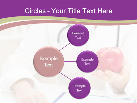 Hand Of Female Doctor Holding A Red Apple In Close-Up View. Google Slides Theme - Slide 79