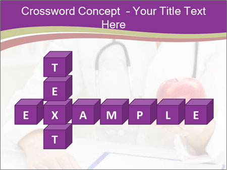 Hand Of Female Doctor Holding A Red Apple In Close-Up View. Google Slides Theme - Slide 82