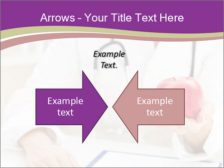 Hand Of Female Doctor Holding A Red Apple In Close-Up View. Google Slides Theme - Slide 90